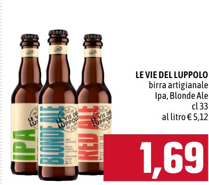 Birra artigianale IPA, Blonde Ale 33 cl