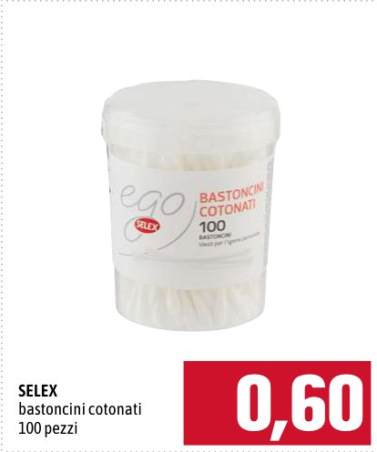 Bastoncini cotonati 100 pezzi