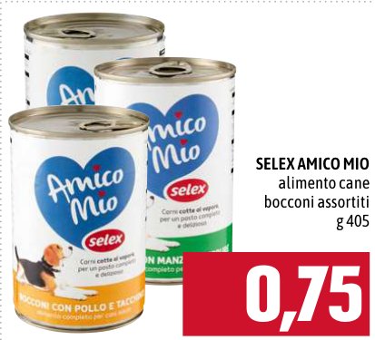 Alimento per cane bocconi assortiti 405 g