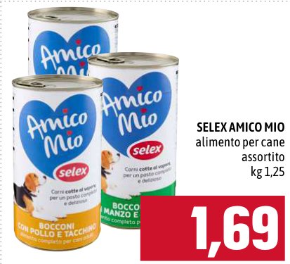 Alimento per cane assortito 1,25 kg
