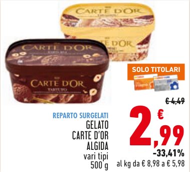 Gelato Carte d'Or Algida