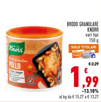 Brodo granulare vari tipi 150 g