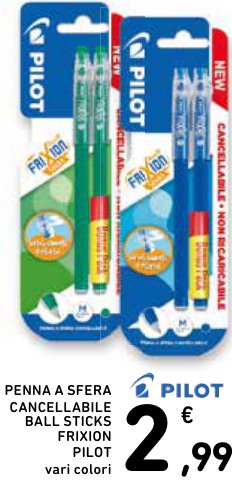 Penne a sfera cancellabili Ball Sticks Frixion