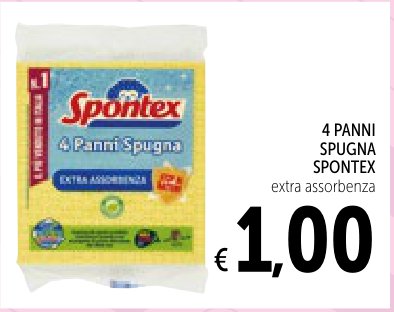 4 panni spugna
