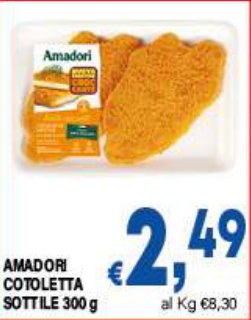 Amadori Cotoletta sottile 300 g