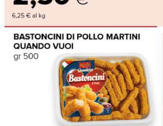 Bastoncini di pollo Martini Quando Vuoi