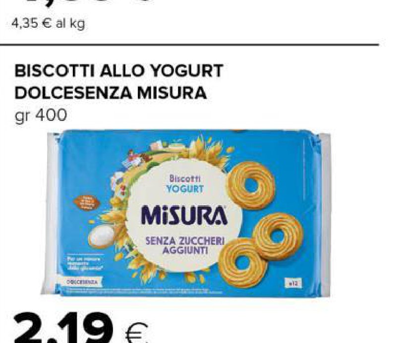 Biscotti allo Yogurt Dolcesenza 400 g