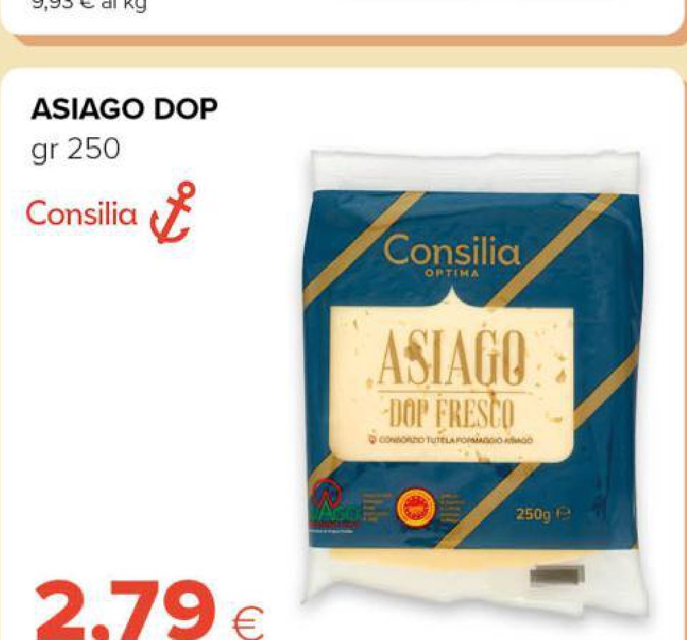 Asiago DOP - gr 250