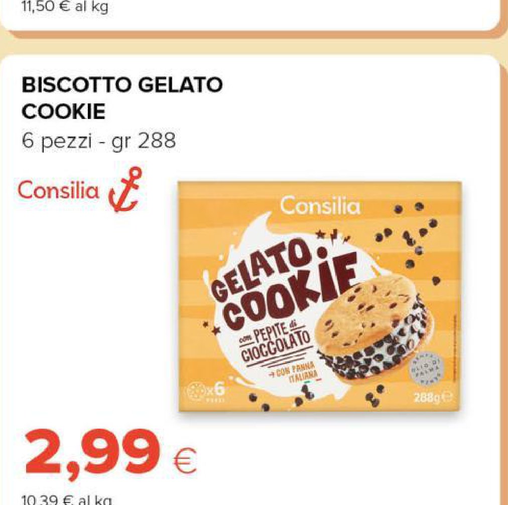 Biscotto Gelato Cookie