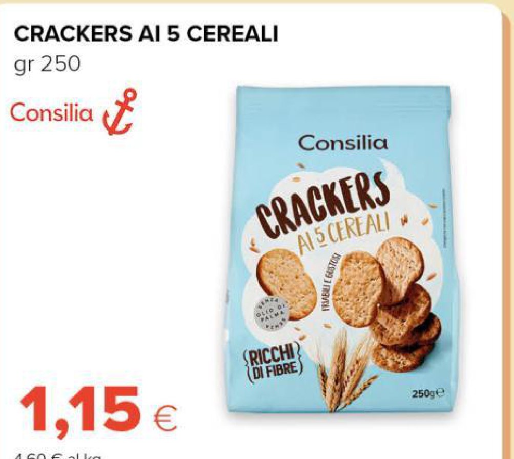 Crackers ai 5 cereali 250 g