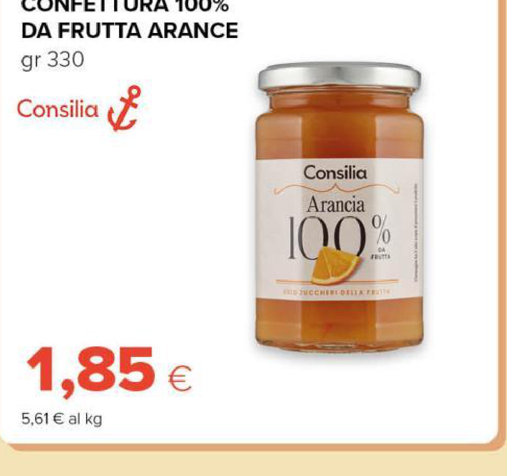 Confettura 100% da Frutta Arance gr 330