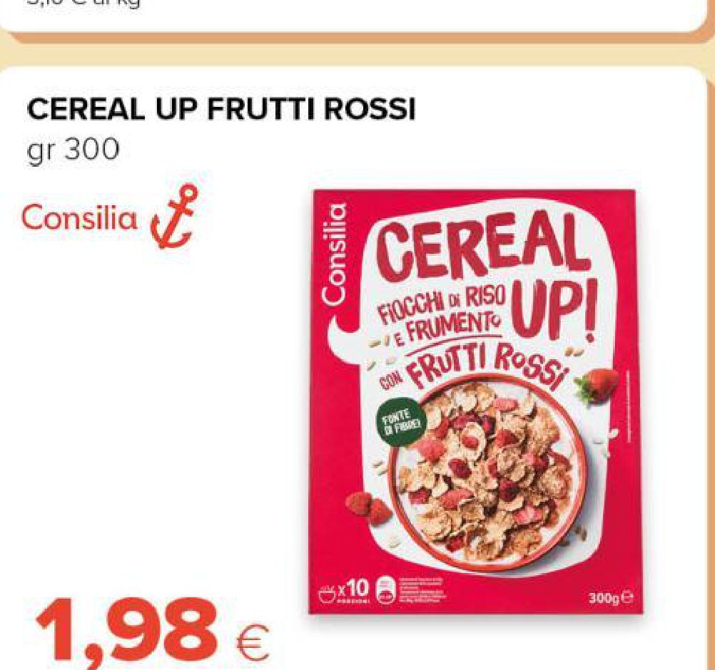 Cereal UP Frutti rossi 300 g