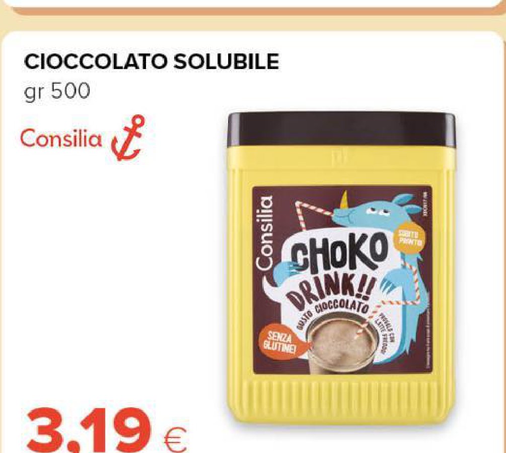 Cioccolato solubile, 500 g