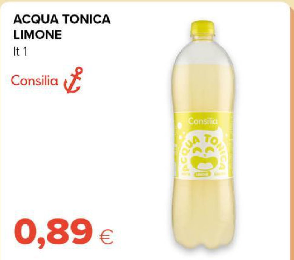 Acqua tonica limone 1 l