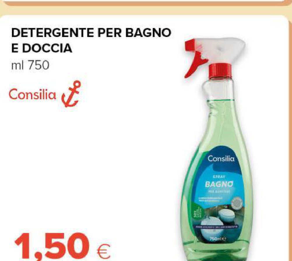 Detergente per bagno e doccia 750 ml