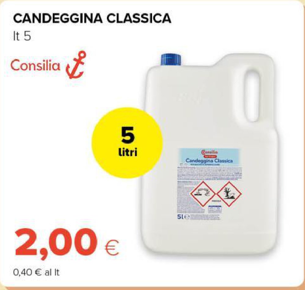 Candeggina Classica 5 litri