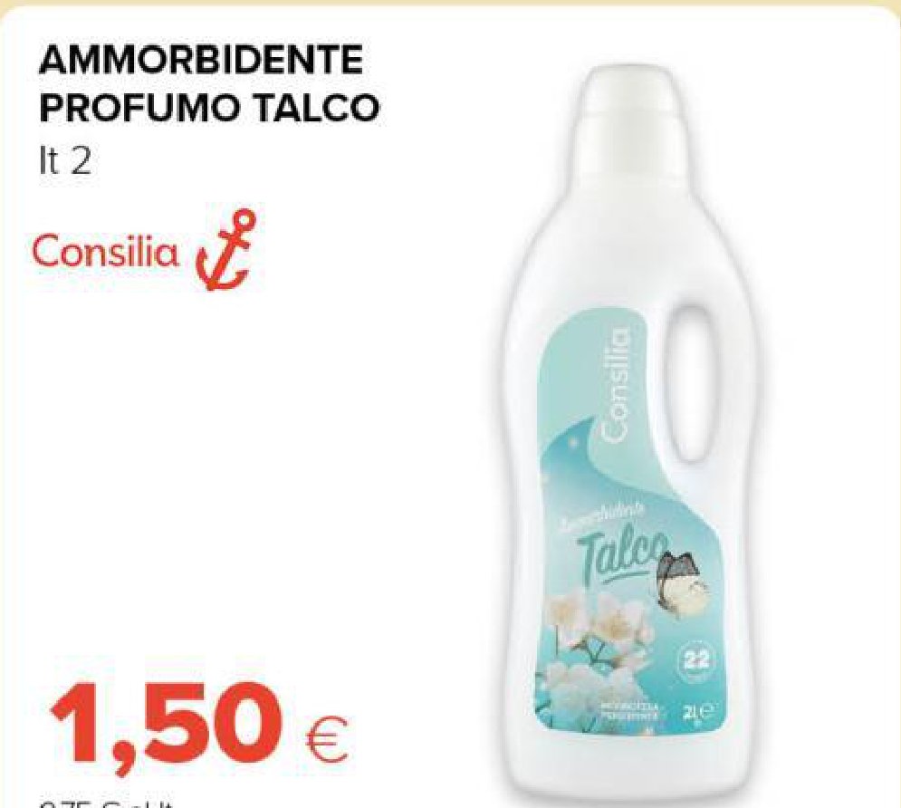 Ammorbidente profumo talco 2 L