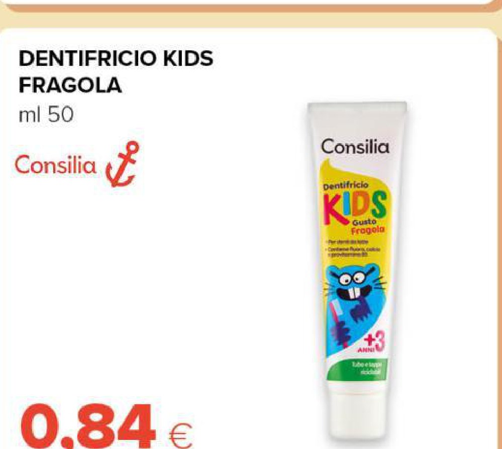 Dentifricio Kids fragola 50 ml