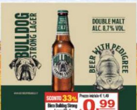 Birra Bulldog Strong Lager 33 cl