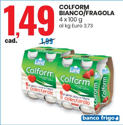 Colform bianco/fragola