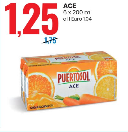 Ace 6 x 200 ml