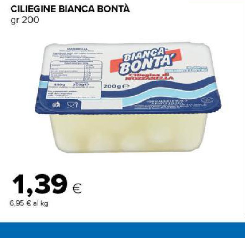 Ciliegine Bianca Bontà, 200 g