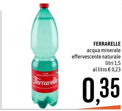 Acqua minerale effervescente naturale litri 1,5