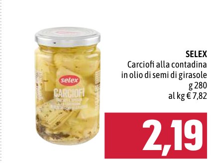 Carciofi alla contadina in olio di semi di girasole