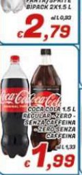 Coca-Cola regular e zero 2x1,5 L