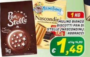 Biscotti Pan di Stelle/Nascondini/Abbracci 1 kg