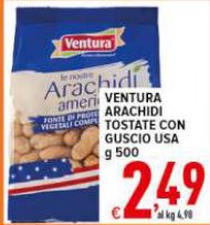 Arachidi tostate con guscio