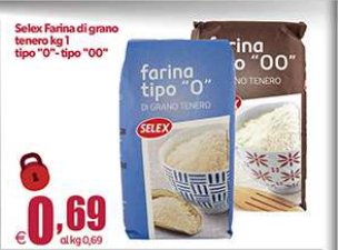 Farina di grano tenero tipo 0 e tipo 00