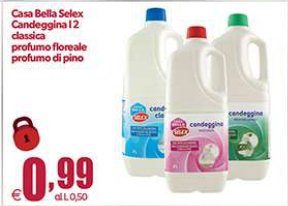 Candeggina classica profumo floreale, profumo di pino