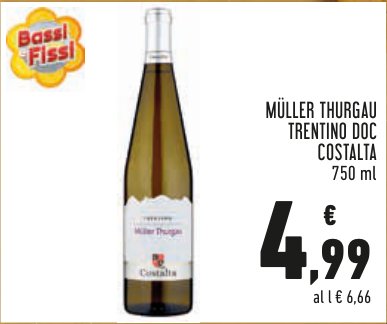 Müller Thurgau Trentino DOC Costalta 750 ml
