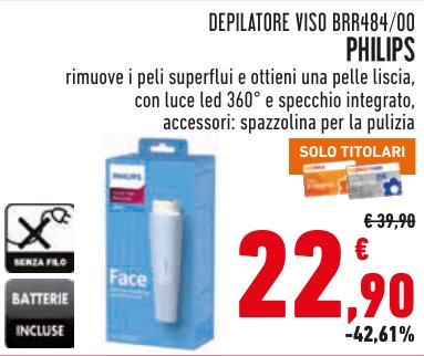 Depilatore viso BRR484/00