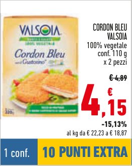Cordon Bleu 100% Vegetale 110 g, 2 pezzi