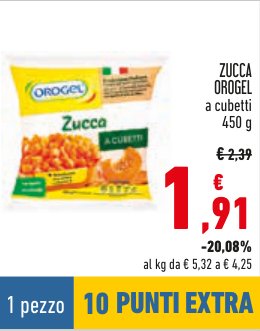 Zucca a Cubetti 450 g