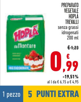 Preparato vegetale Hoplà senza grassi idrogenati 200 ml