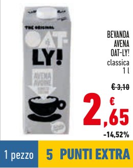 Bevanda avena OAT-LY! classica 1 l