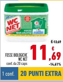 Fosse biologiche, confezione da 20 capsule