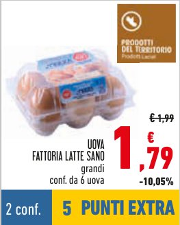 Uova grandi confezione da 6