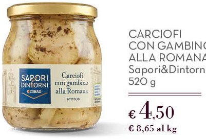 Carciofi con gambino alla romana 520 g