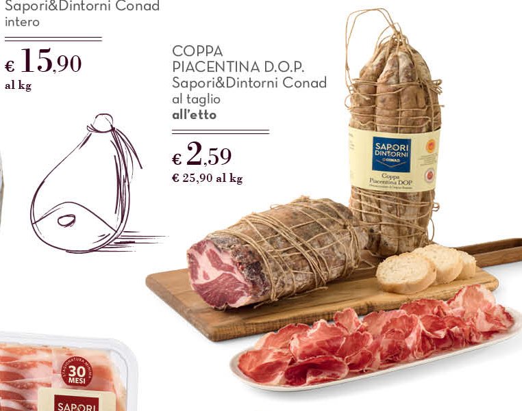 Coppa Piacentina D.O.P. al taglio all'etto
