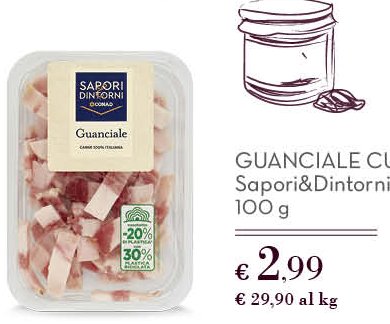 Guanciale cubetti 100 g