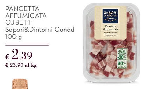 Pancetta affumicata cubetti 100 g