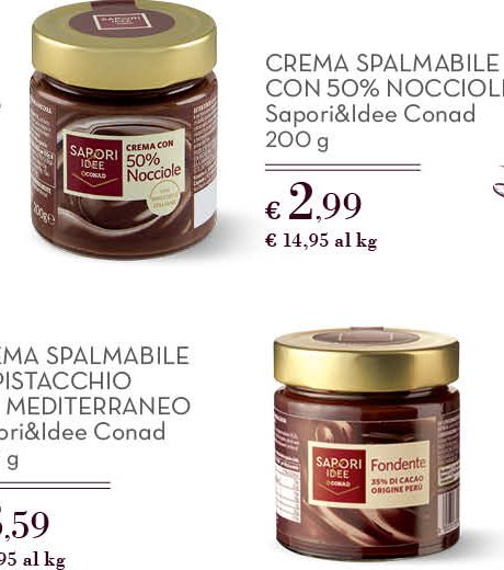 Crema spalmabile con 50% nocciole 200 g