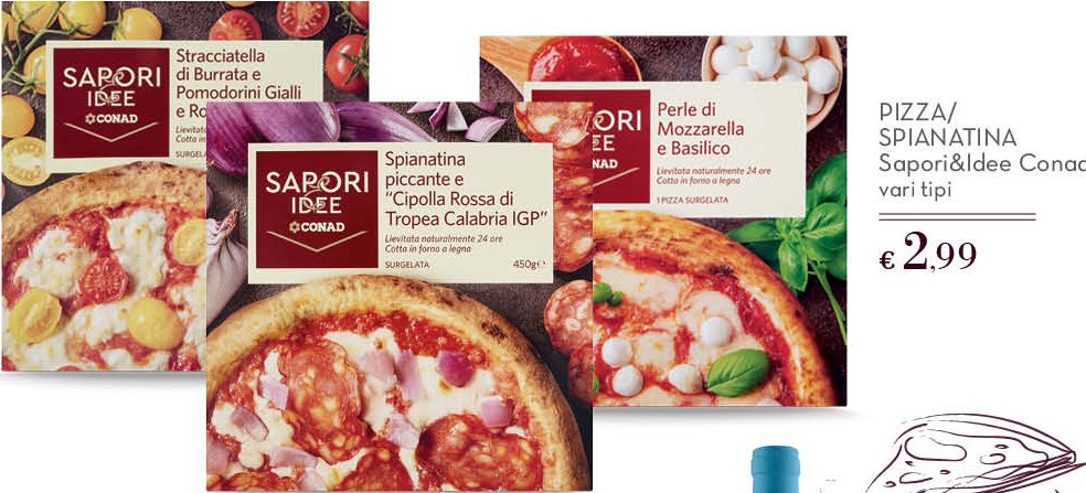 Pizza/Spianatina Sapori&Idee Conad, vari tipi