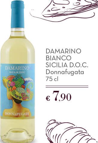 Damarino Bianco Sicilia D.O.C., 75 cl