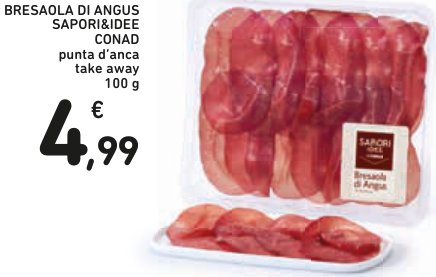 Bresaola di Angus punta d'anca 100 g