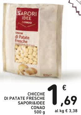Chicche di patate fresche Sapori&Idee Conad 500 g
